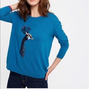 Joules peacock sweater, size 6